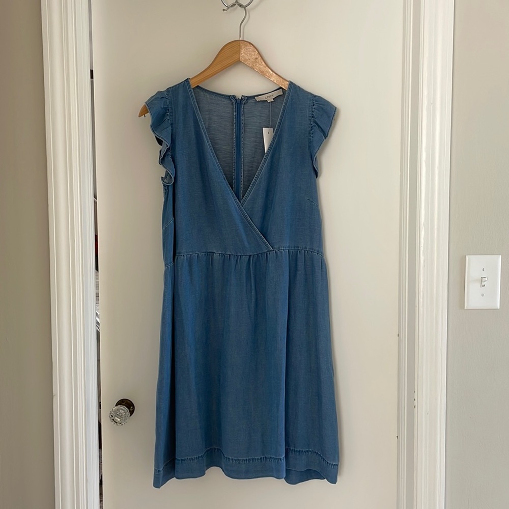 Loft Denim Dress NWT